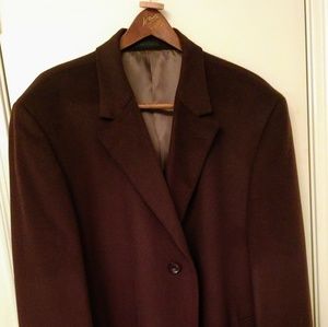 Cashmere and wool Men's topcoat
